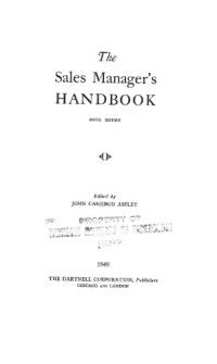 John Cameron Aspley — The Sales Manager’s Handbook