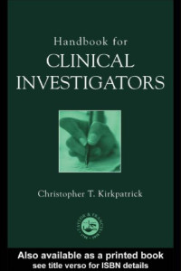 Kirkpatrick, C. T — Handbook for clinical investigators