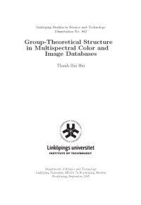 Than Hai Bui. — Group-theoretical structure in multispectral color and image databases