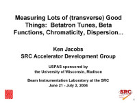  — USPAS - Transverse Measurements [presentation slides]