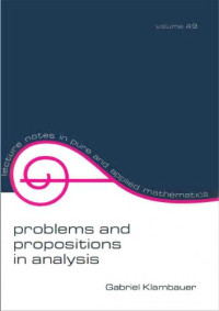 Gabriel Klambauer — Problems and propositions in analysis