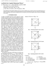 P. Winternitz, I. Fris, Ya. A. Smorodinskii, M. Uhlir, I. Lukac, M.B. Sheftel — On Relativistic Angular Momentum Theory