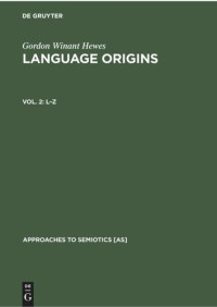  — Language Origins: Vol. 2 L–Z
