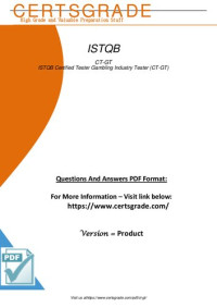 CertsGrade — Take the Gambling Industry Tester (CT-GT) 2023 exam and become an ISTQB Certified Tester