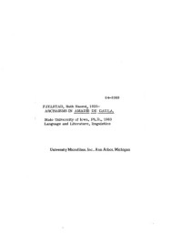 Ruth N. Fjelstad — Archaisms in Amadís de Gaula [thesis]