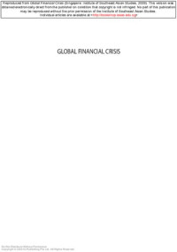  — Global financial crisis : implications for ASEAN.