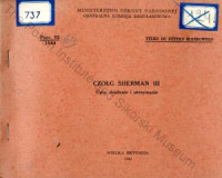  — Czolg Sherman III. Opis, dzialanie i utrzymanie