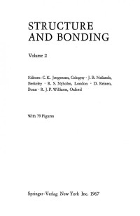 M. Weissbluth (auth.), C. K. Jørgensen, J. B. Neilands, Ronald S. Nyholm, D. Reinen, R. J. P. Williams (eds.) — Structure and Bonding