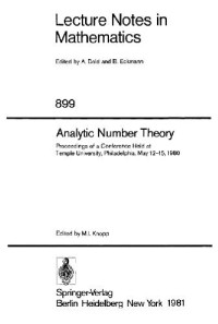 Knopp M.I. (ed.) — Analytic Number Theory: Proceedings