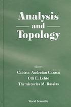 Simion Stoilow; Cabiria Andreian Cazacu; Olli Lehto; Themistocles M Rassias (eds.) — Analysis and topology : a volume dedicated to the memory of S. Stoilow