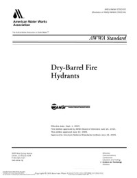  — Dry-Barrel Fire Hydrants