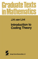 J. H. van Lint — Introduction to Coding Theory