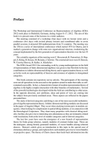 David J. Benson, David J. Benson, Henning Krause, Andrzej Skowronski (eds.) — Advances in Representation Theory of Algebras