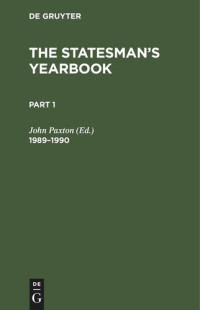 John Paxton (editor) — The Statesman's Yearbook: 1989–1990