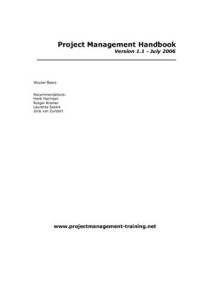 Wouter Baars. — Project Management Handbook