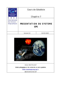 Didier Bouteloup — Présentation du système GPS