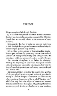 Thomas Forsyth Torrance — Space, Time, and Incarnation