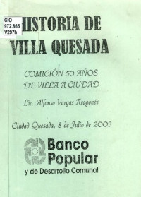 Alfonso Vargas Aragonés — Historia de Villa Quesada