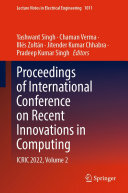 Yashwant Singh et al. (eds.) — Proceedings of International Conference on Recent Innovations in Computing: ICRIC 2022, Volume 2