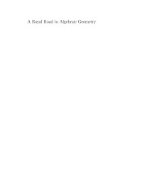 Audun Holme (auth.) — A Royal Road to Algebraic Geometry