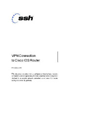  — Vpn Connection To Cisco Ios Router