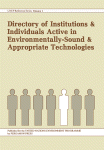 Robert Maxwell (Auth.) — Directory of Institutions and Individuals Active in Environmentally-Sound and Appropriate Technologies