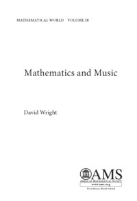 David Wright — Mathematics and Music