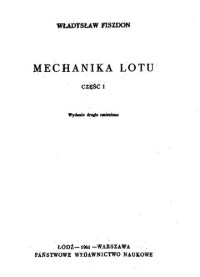 W. Fiszdon — Mechanika Lotu