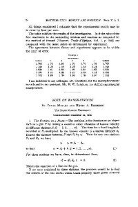 Morley F., Robinson H.A. — Note on Range-Finding