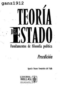 Agustín Basave Fernández del Valle — Teoría del Estado: Fundamentos de filosofía política