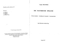 Eugen Helimski ; unter Mitarbeit von Beáta Nagy. — Die matorische Sprache : Wörterverzeichnis, Grundzüge der Grammatik, Sprachgeschichte