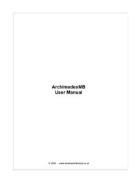 MacSween J.A. — ArchimedesMB: User Manual