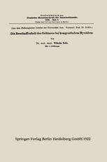 Dr. med. dent. Wilhelm Nelle (auth.) — Die Beschaffenheit des Gebisses bei kongenitalem Myxödem