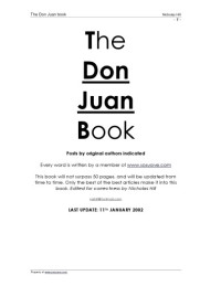  — The Don Juan Book Condensed Storys From A Forum