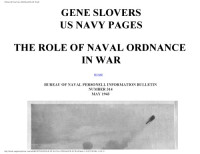  — The Role of Naval Ordnance in War [website capture]