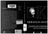 Lorenzo Novacassa; Emilio Estiú; Immanuel Kant — Filosofía de la historia : qué es la ilustración