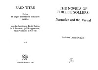Malcolm Charles Pollard — The Novels of Philippe Sollers: Narrative and the Visual (Faux Titre)