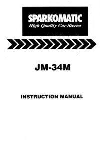  — «JM-34M». Instruktion manual.