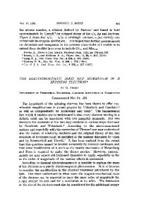 Breit G. — The Electromagnetic Mass and Momentum of a Spinning Electron