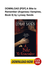 Lynsay Sands — A Bite to Remember