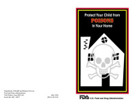 United States. Food and Drug Administration — Protect your child from poisons in your home