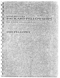 None — Packard Fellowships for Science & Engineering 1989 Fellows (Nominee Write-ups)