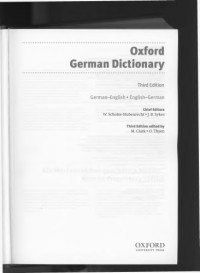 W Scholze-Stubenrecht; J B Sykes — Oxford German Dictionary (part 1)