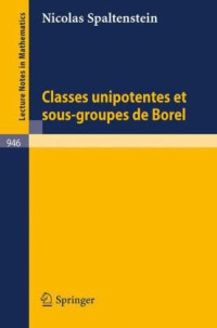N. Spaltenstein — Classes unipotentes et sous-groupes de Borel