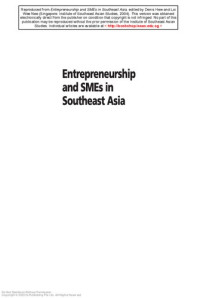 Wee Nee Loi; ; Denis Hew; — Entrepreneurship and SMEs in Southeast Asia
