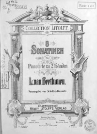 Бетховен Людвиг ван — 8 Sonatinen fur Pianoforte zu 2 Handen von L. van Beethoven