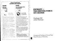 Graham Hill; John Holman — Entropy - the Driving Force of Change (Chemistry cassettes: A-Level series)