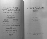 Saint Peter Damian — Letters