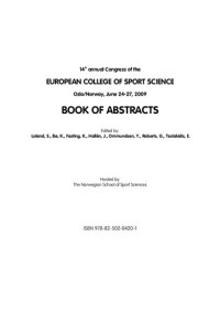 unknown — Book of abstracts : 14th annual congress of the European College of Sport Science