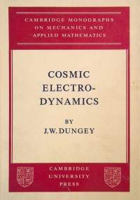 J. W. Dungey — Cosmic Electrodynamics
